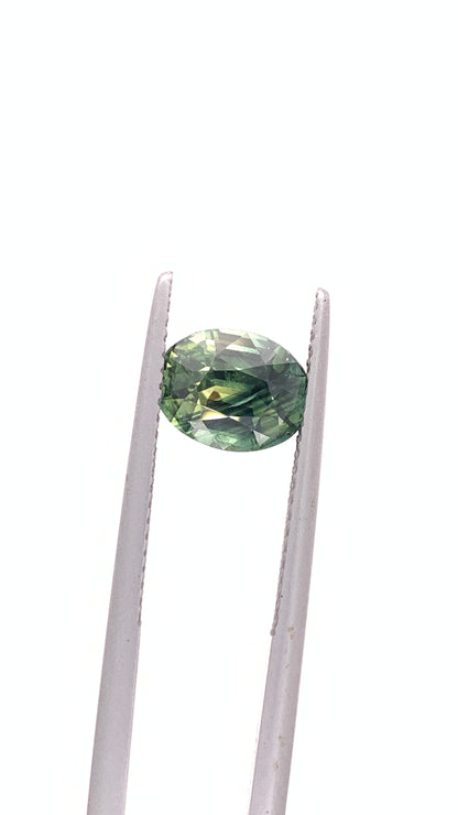 Green Sapphire — 2.56ct Oval | 8.50 x 6.60mm | Madagascar | Heated