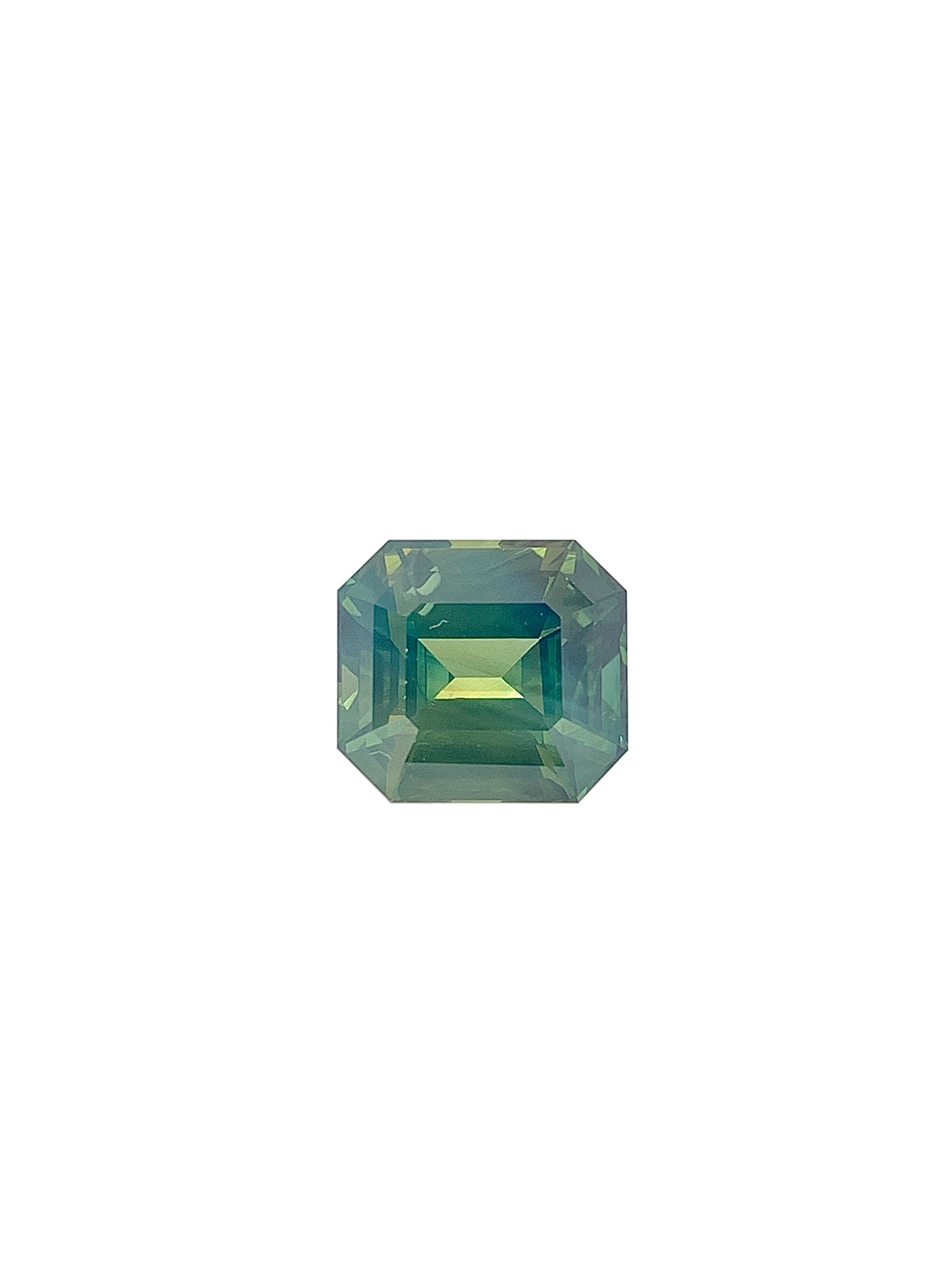 Green Sapphire — 4.41ct Emerald Cut | 9.30 x 8.40mm | Madagascar | Heated