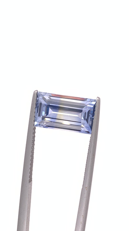 Blue Sapphire — 5.63ct Baguette | 12.40 x 7.35mm | Tanzania | Unheated