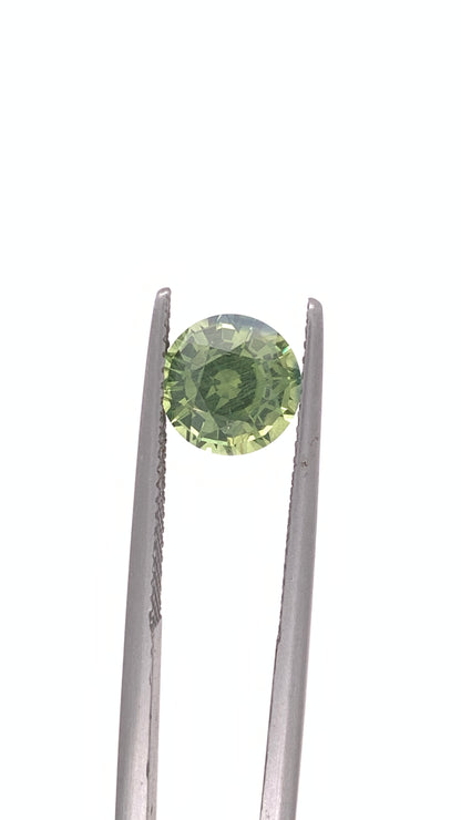 Green Sapphire — 2.70ct Round Step Cut | 7.92mm | Madagascar | Heated