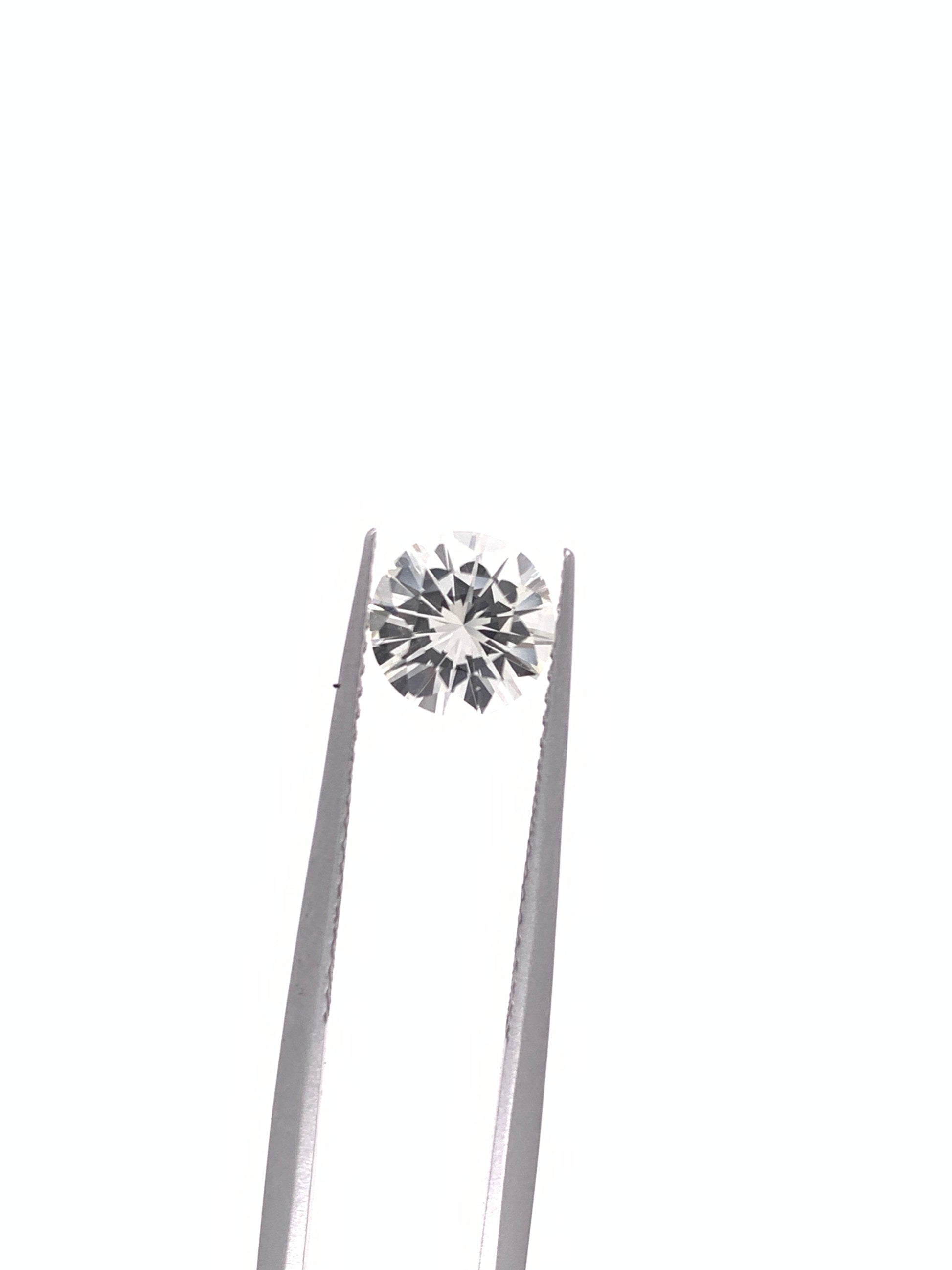 White Sapphire — 1.40ct Round Brilliant Cut | 6.9mm | Sri Lanka | Heated