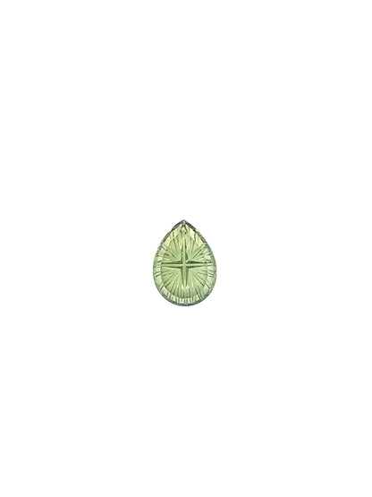 Green Sapphire — 1.16ct Fantasy Cut | 8.70 x 6.40mm | Madagascar | Heated