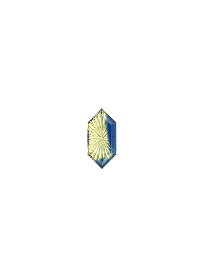 Bicolour Sapphire — 1.30ct Fantasy Cut | 12.35 x 5.90mm | Madagascar | Unheated
