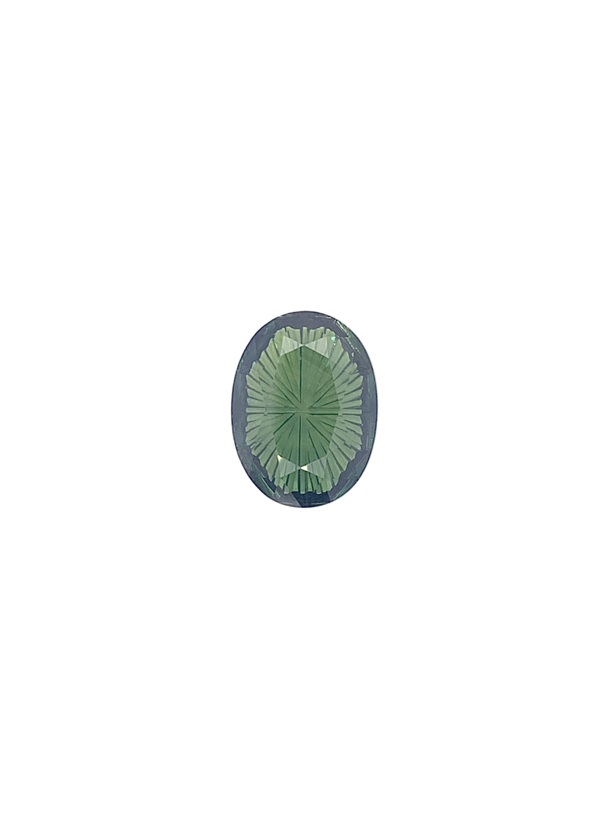Green Sapphire — 5.20ct Fantasy Cut | 13.40 x 10.00mm | Madagascar | Heated