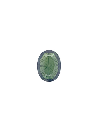 Green Sapphire — 5.20ct Fantasy Cut | 13.40 x 10.00mm | Madagascar | Heated