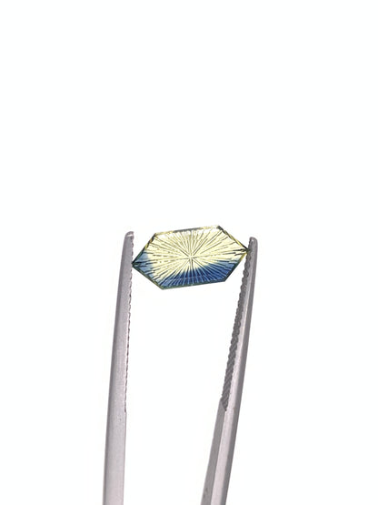 Bicolour Sapphire — 1.30ct Fantasy Cut | 12.35 x 5.90mm | Madagascar | Unheated