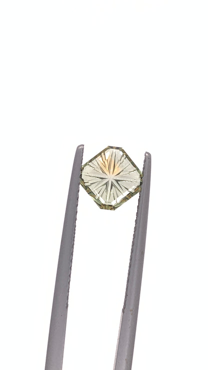 Green Sapphire — 1.11ct Fantasy Cut | 6.60 x 6.60mm | Madagascar | Heated