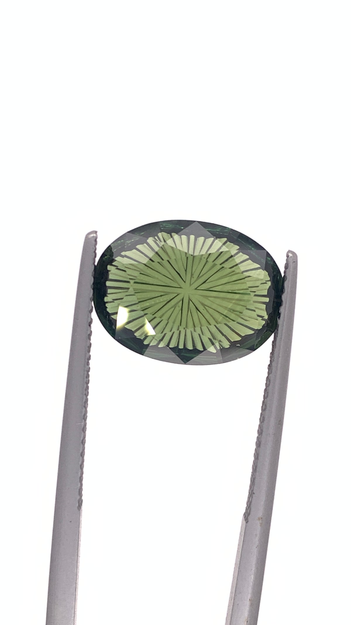 Green Sapphire — 5.20ct Fantasy Cut | 13.40 x 10.00mm | Madagascar | Heated