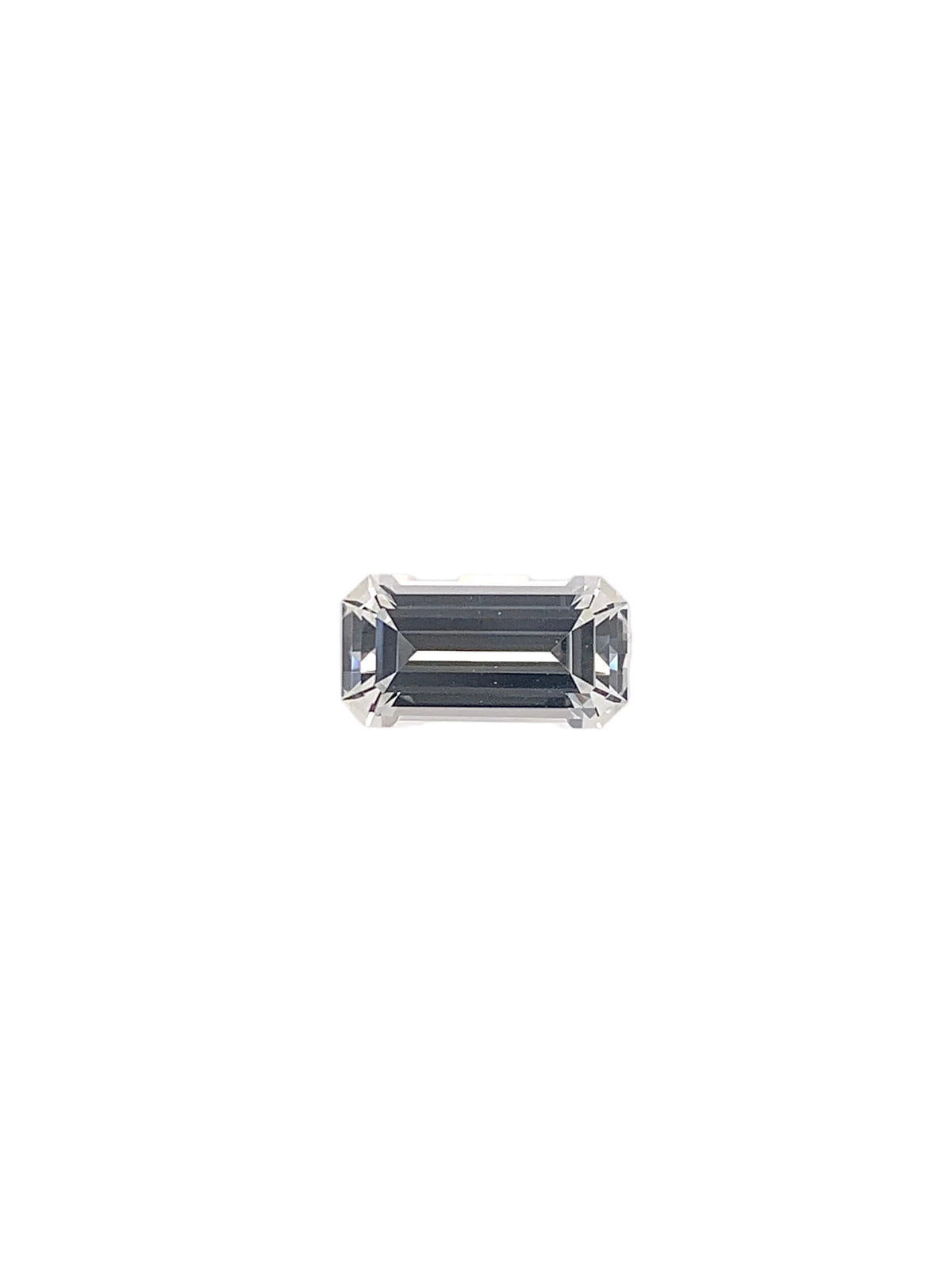 White Sapphire — 1.53ct Emerald Cut | 9.00 x 4.80mm | Madagascar | Heated