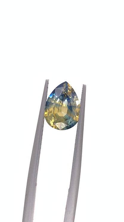 Bicolour Sapphire — 2.17ct Pear | 9.70 x 7.20mm | Sri Lanka | Heated