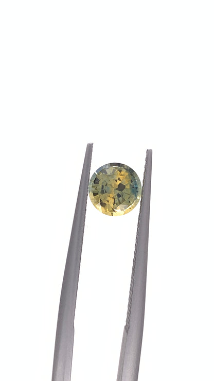 Bicolour Sapphire — 1.16ct Round Step Cut | 6.15mm | Sri Lanka | Heated