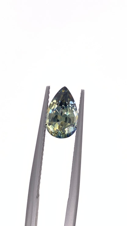 Bicolour Sapphire — 1.99ct Pear | 9.80 x 6.30mm | Sri Lanka | Heated