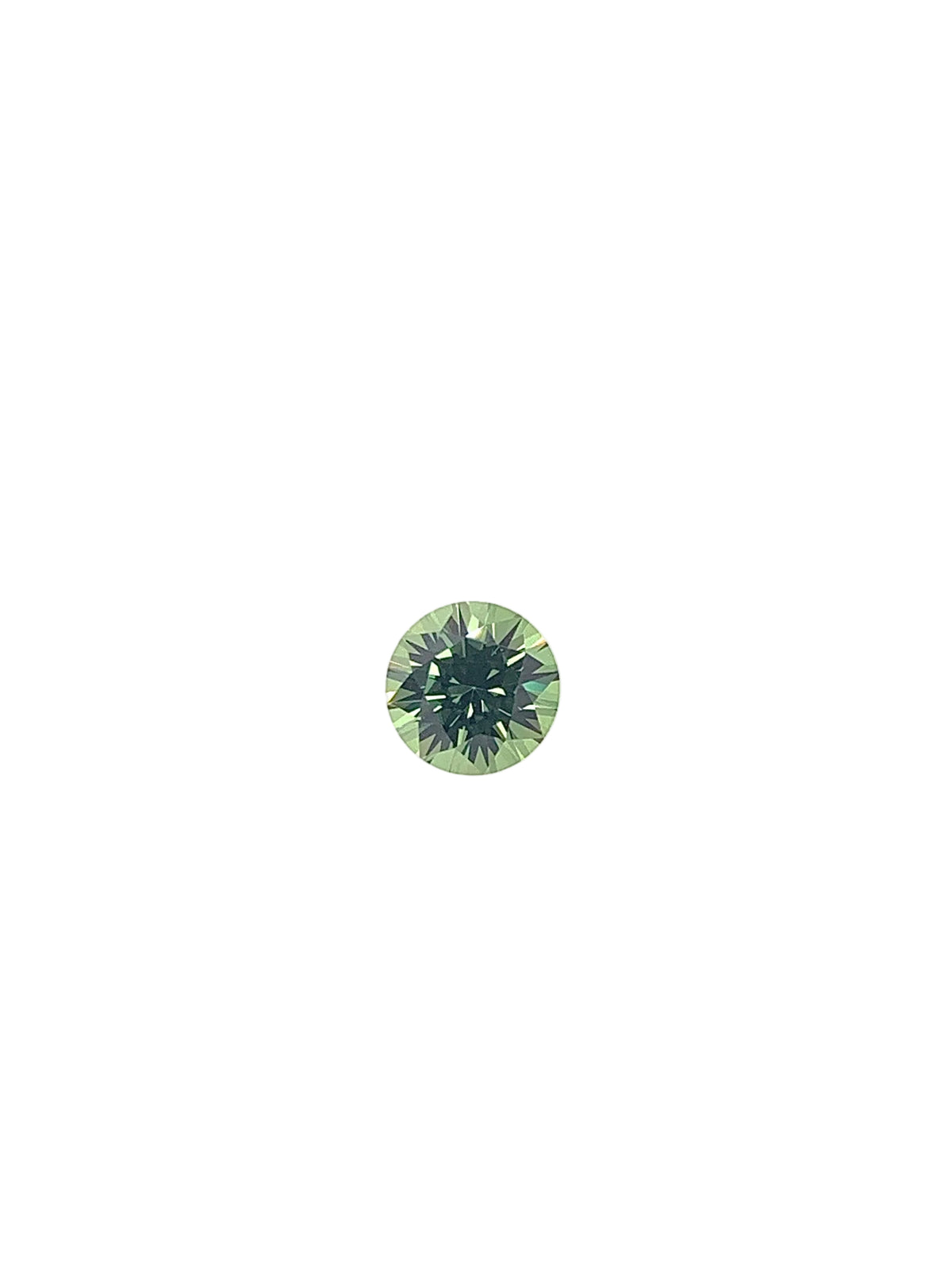 Green Sapphire — 0.78ct Round Brilliant Cut | 5.50mm | Tanzania | Heated