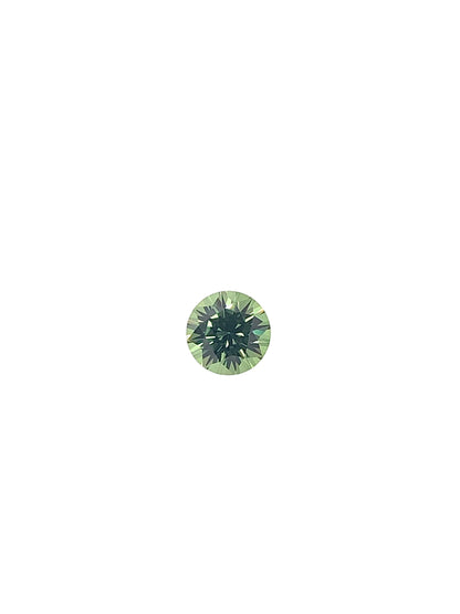 Green Sapphire — 0.78ct Round Brilliant Cut | 5.50mm | Tanzania | Heated