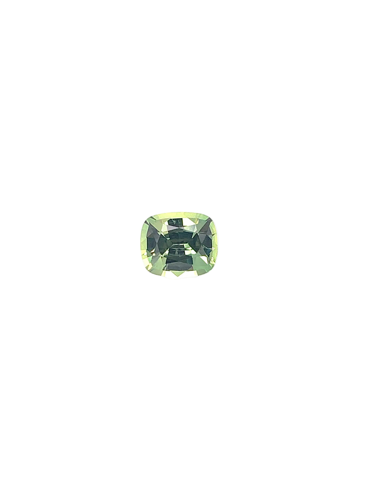 Green Sapphire — 1.05ct Cushion | 6.35 x 5.35mm | Tanzania | Heated
