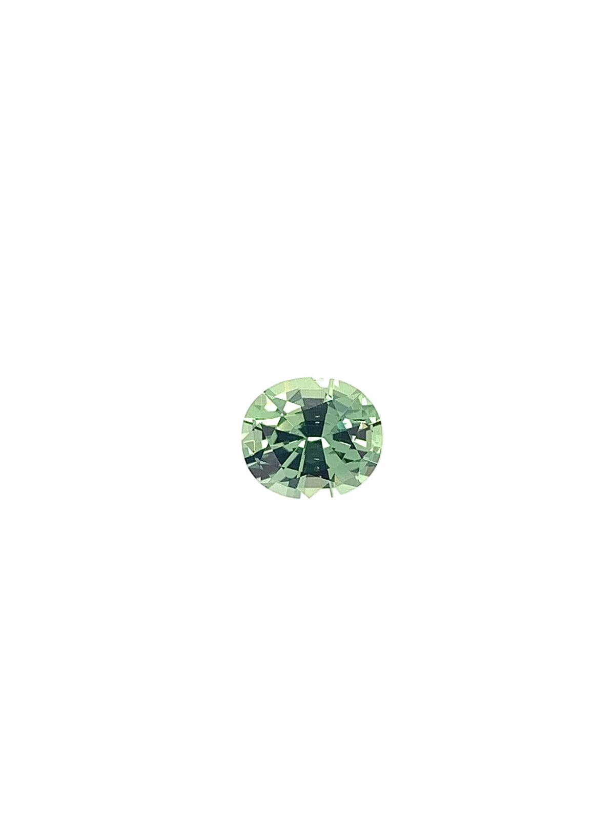 Green Sapphire — 1.00ct Oval | 6.30 x 5.45mm | Tanzania | Heated