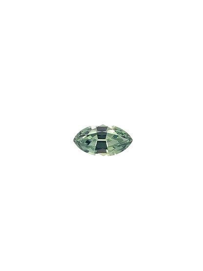 Green Sapphire — 0.79ct Marquise | 8.00 x 4.30mm | Tanzania | Heated