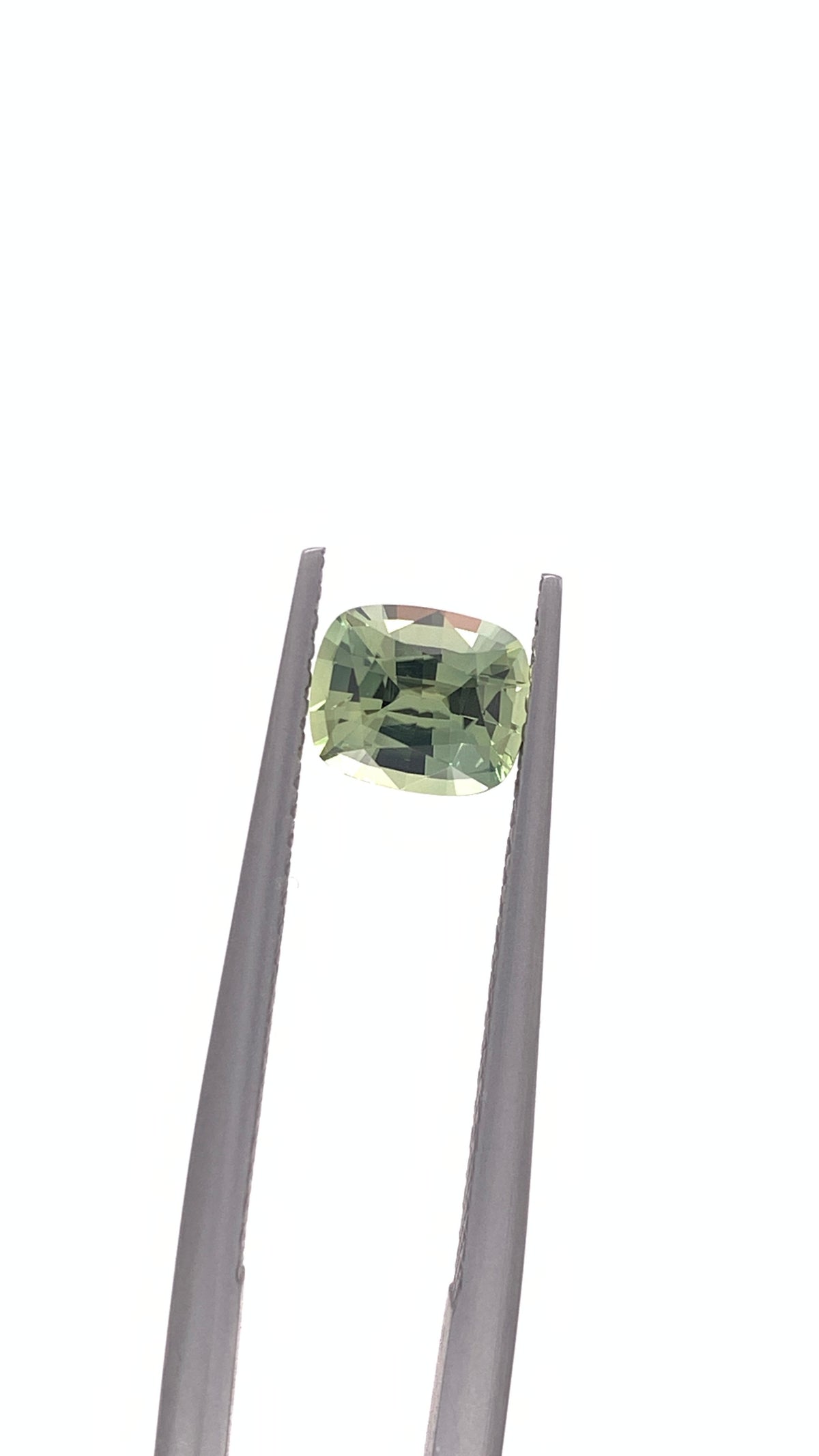 Green Sapphire — 1.05ct Cushion | 6.35 x 5.35mm | Tanzania | Heated