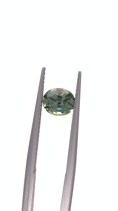 Green Sapphire — 1.15ct Oval | 6.55 x 5.50mm | Tanzania | Heated