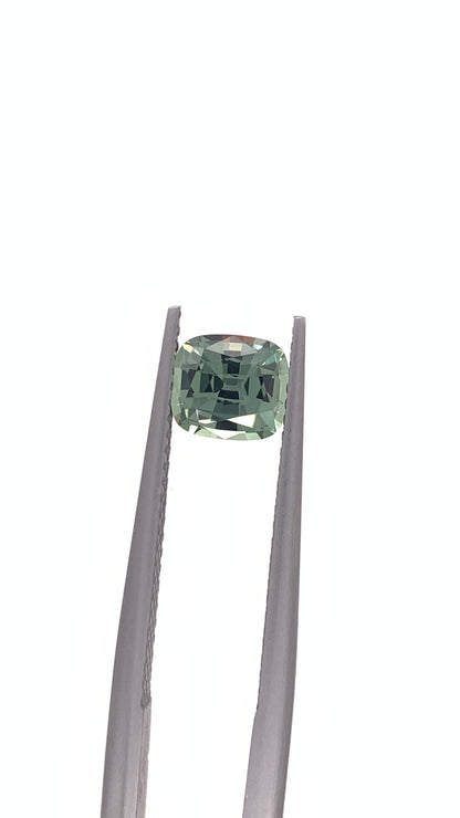 Green Sapphire — 1.12ct Cushion | 6.20 x 5.50mm | Tanzania | Heated