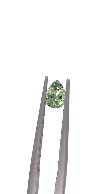 Green Sapphire — 0.64ct Pear | 6.20 x 4.50mm | Tanzania | Heated