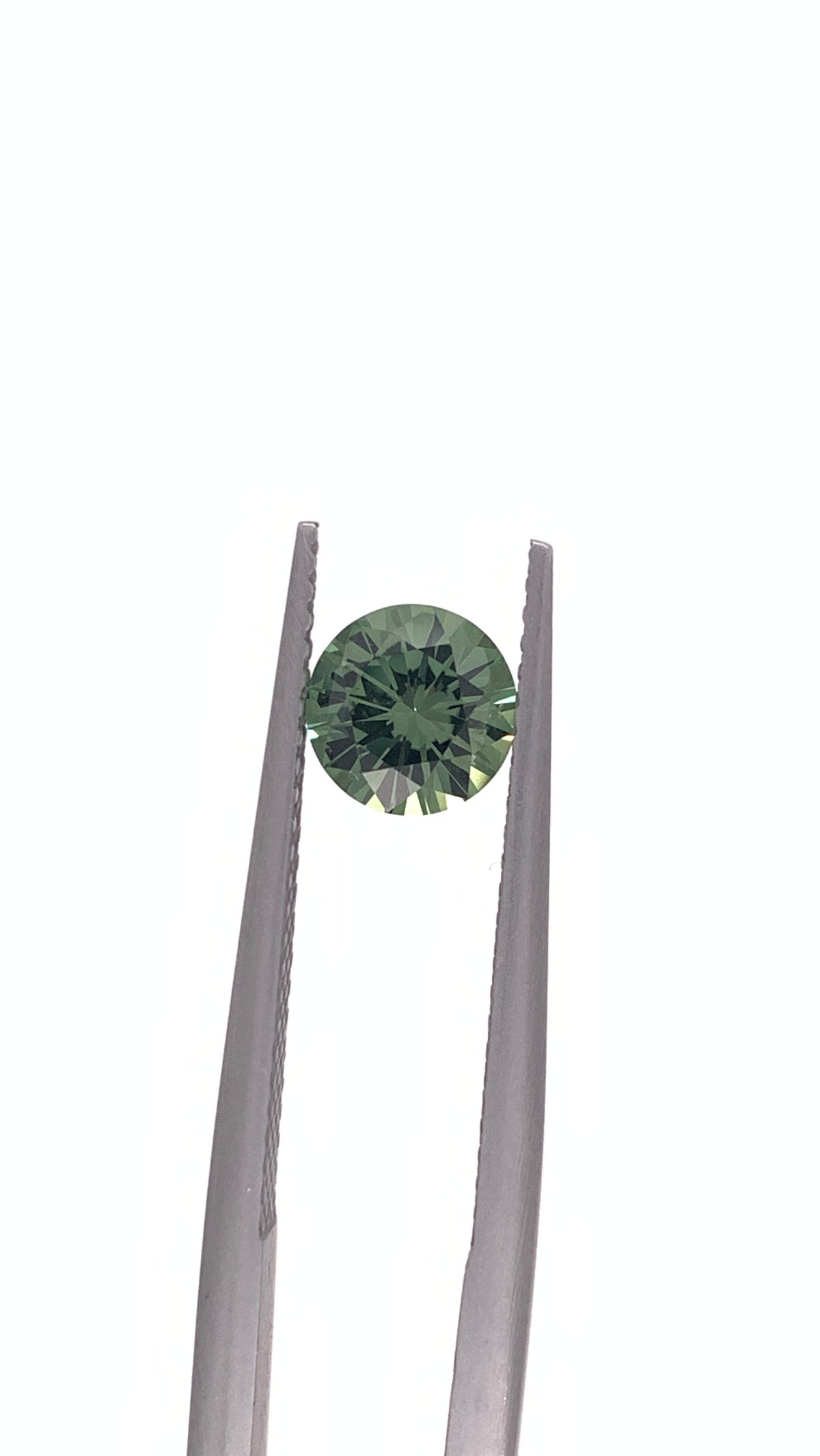 Green Sapphire — 1.06ct Round Brilliant Cut | 6.20mm | Tanzania | Heated