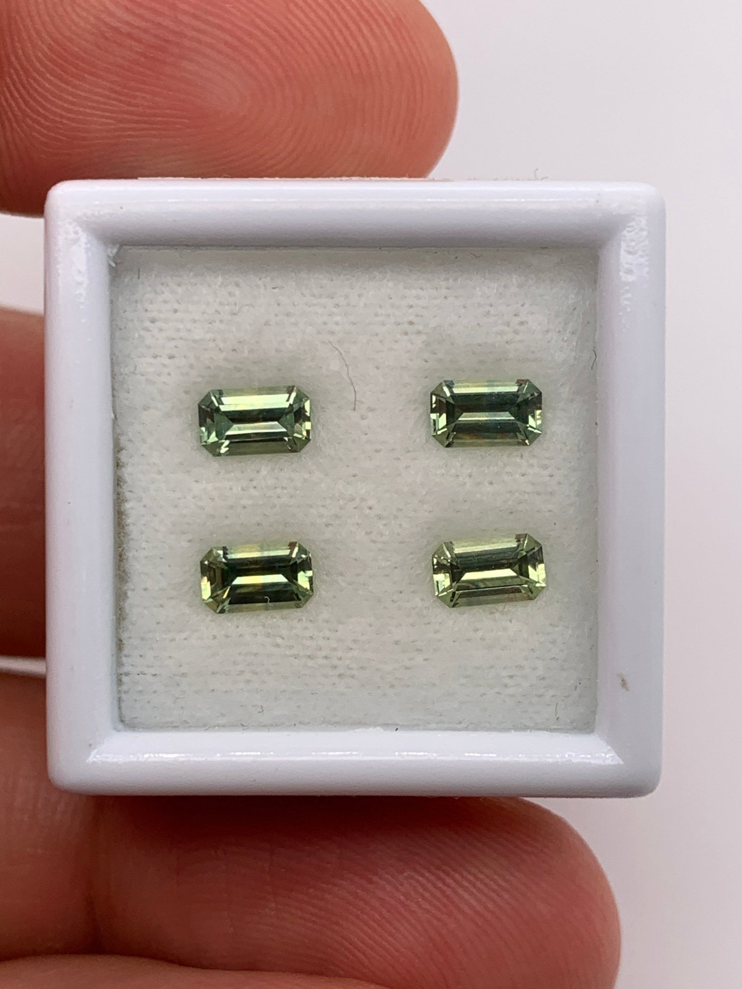 Montana Sapphire — 4pcs Emerald Cut | 1.25ct total | 5.00 x 3.00mm | USA | Heated
