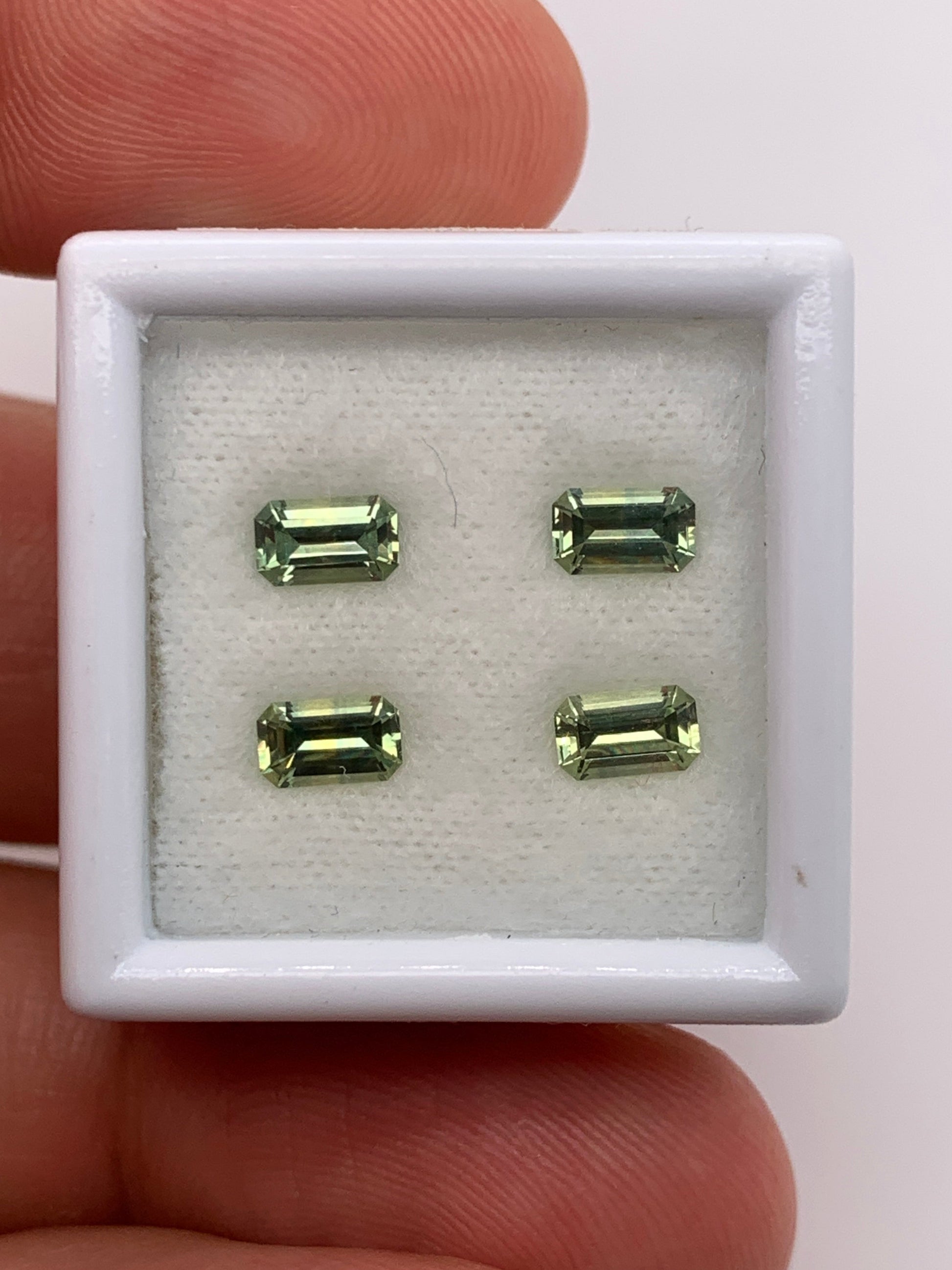 Montana Sapphire — 4pcs Emerald Cut | 1.25ct total | 5.00 x 3.00mm | USA | Heated