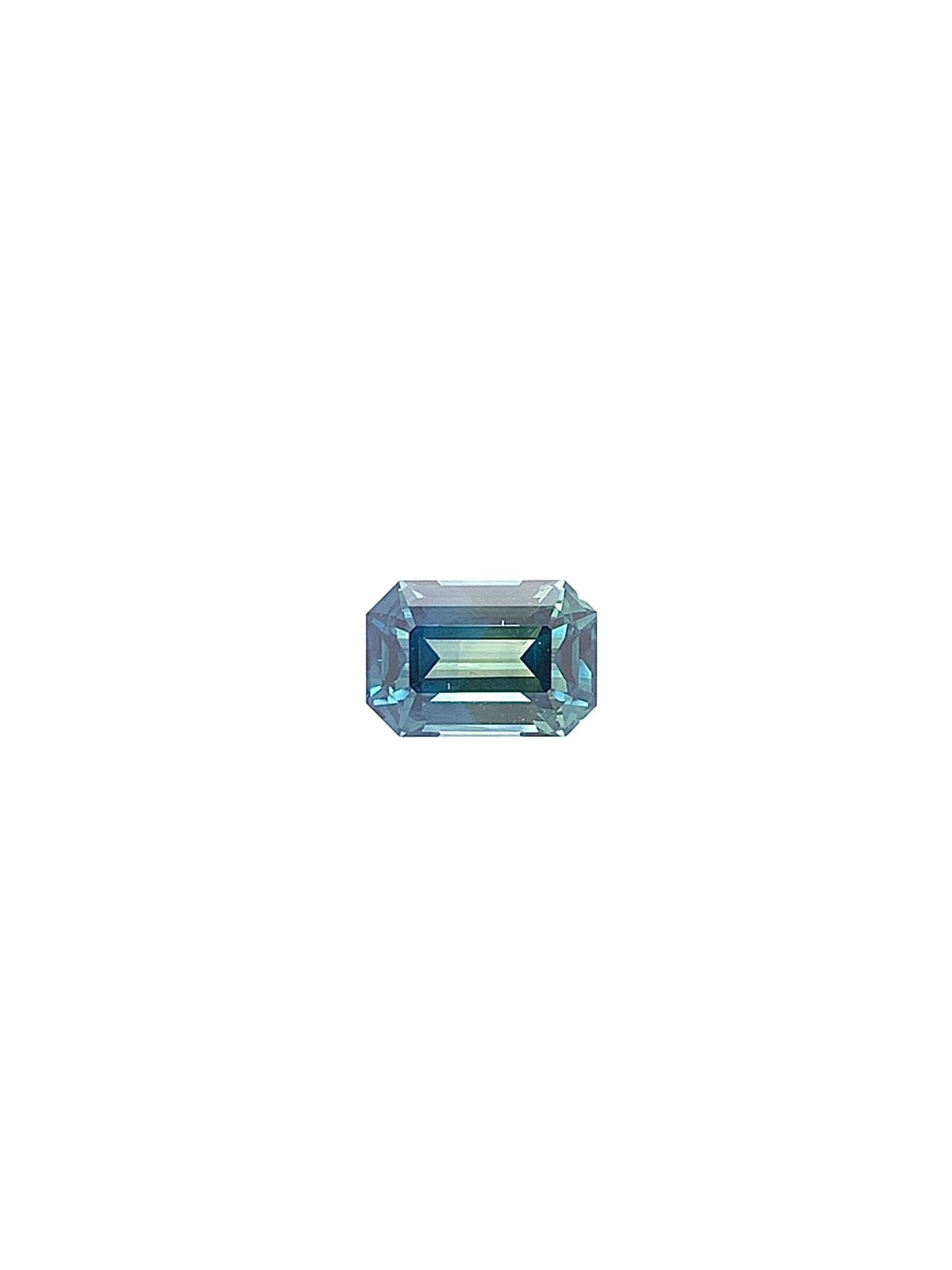 Green Sapphire — 1.34ct Emerald Cut | 7.16 x 4.85mm | Sri Lanka | Unheated