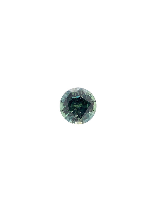 Green Sapphire — 2.05ct Round Step Cut | 7.45mm | Tanzania | Unheated