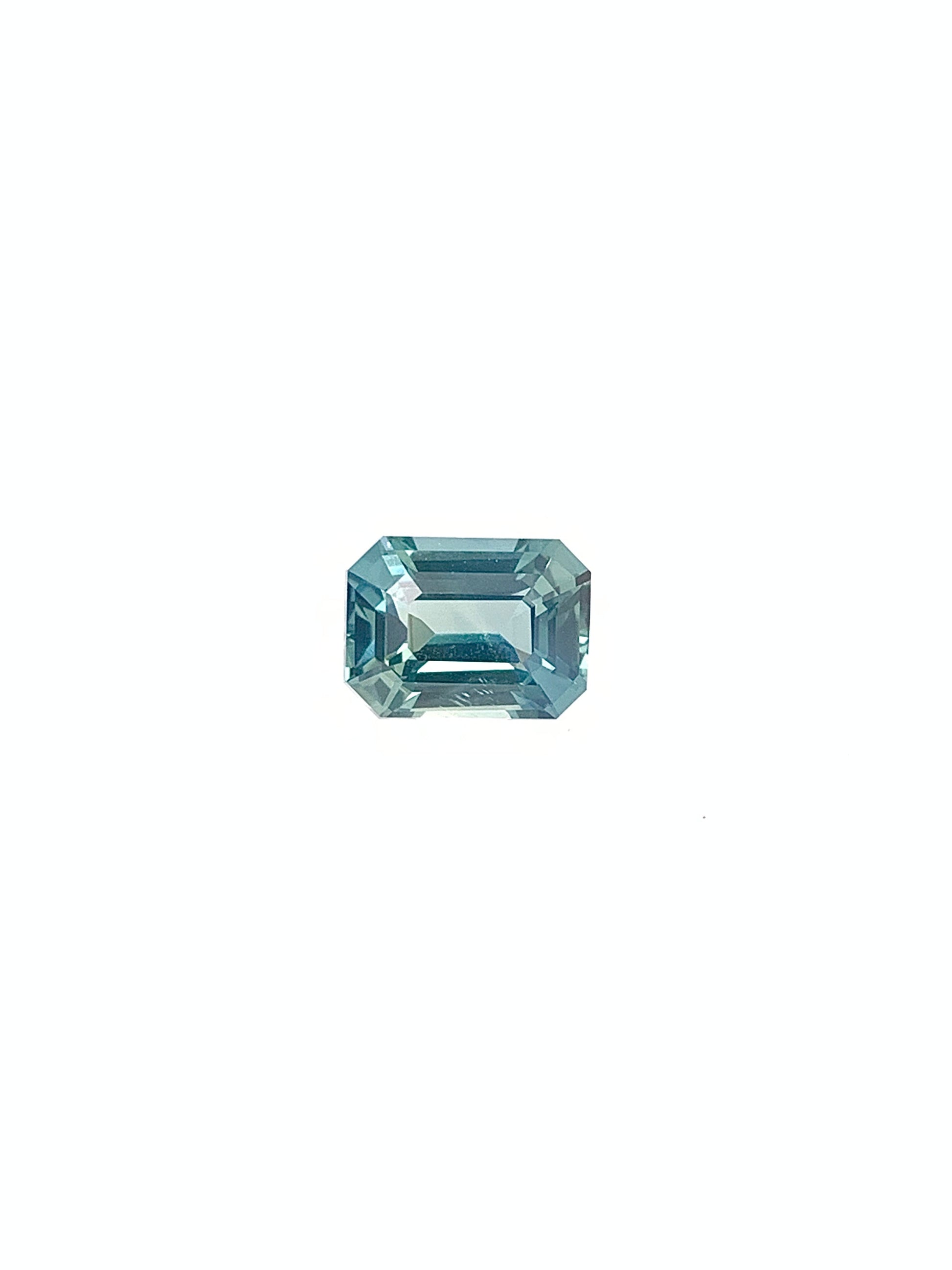 Green Sapphire — 1.56ct Emerald Cut | 7.25 x 5.40mm | Madagascar | Heated