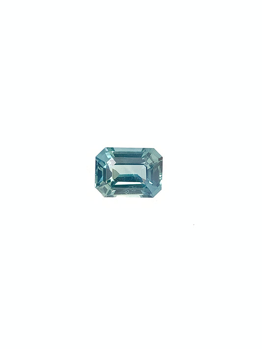 Green Sapphire — 1.56ct Emerald Cut | 7.25 x 5.40mm | Madagascar | Heated