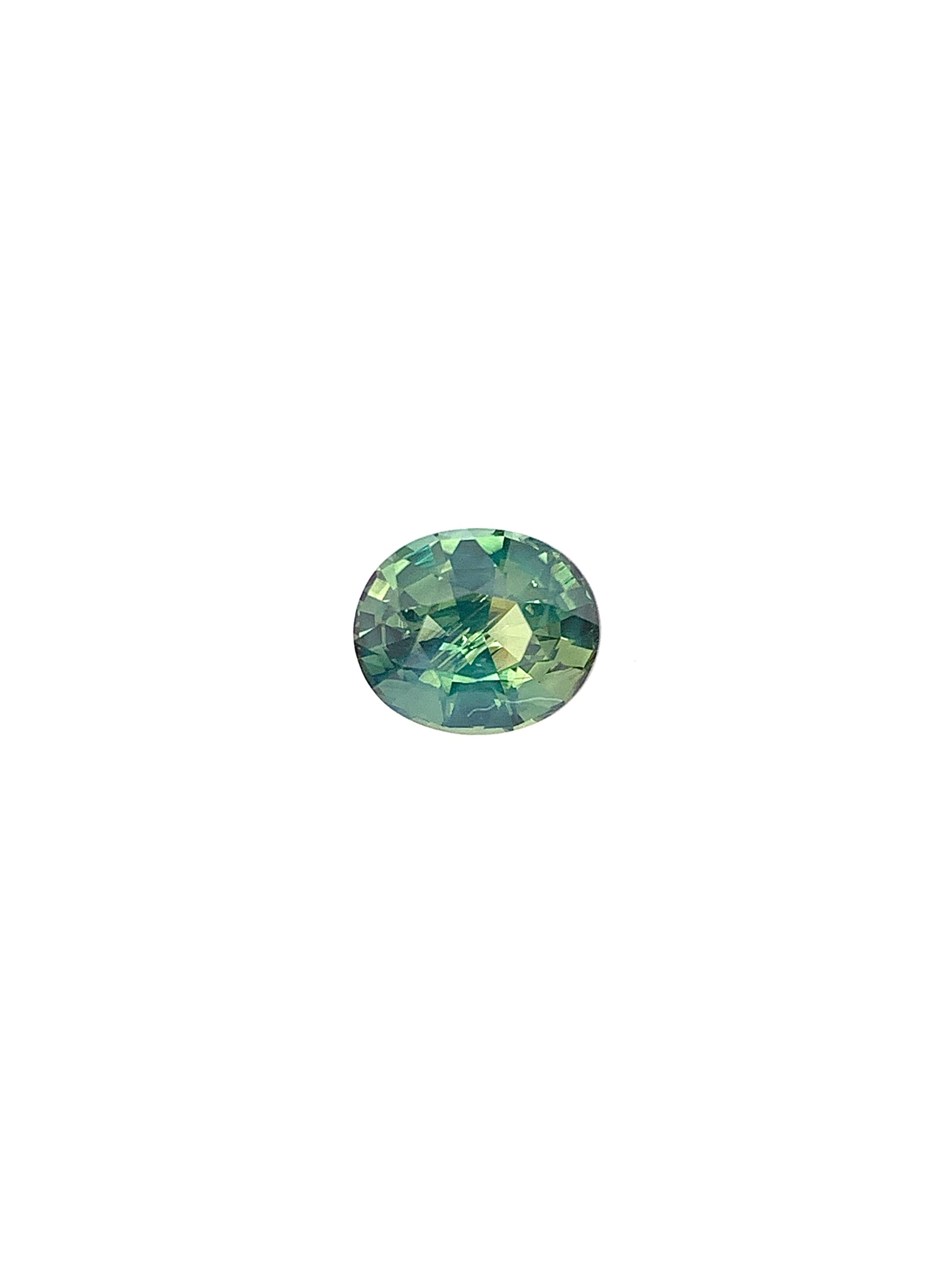 Green Sapphire — 2.08ct Oval | 7.45 x 6.50mm | Madagascar | Heated