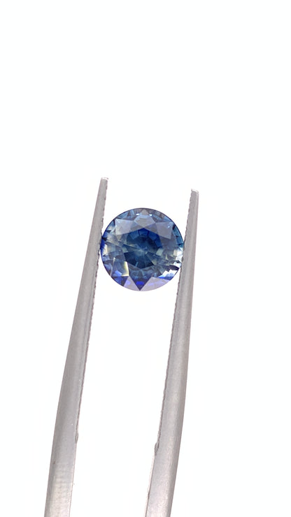 Blue Sapphire — 1.97ct Round Step Cut | 6.65mm | Sri Lanka | Heated