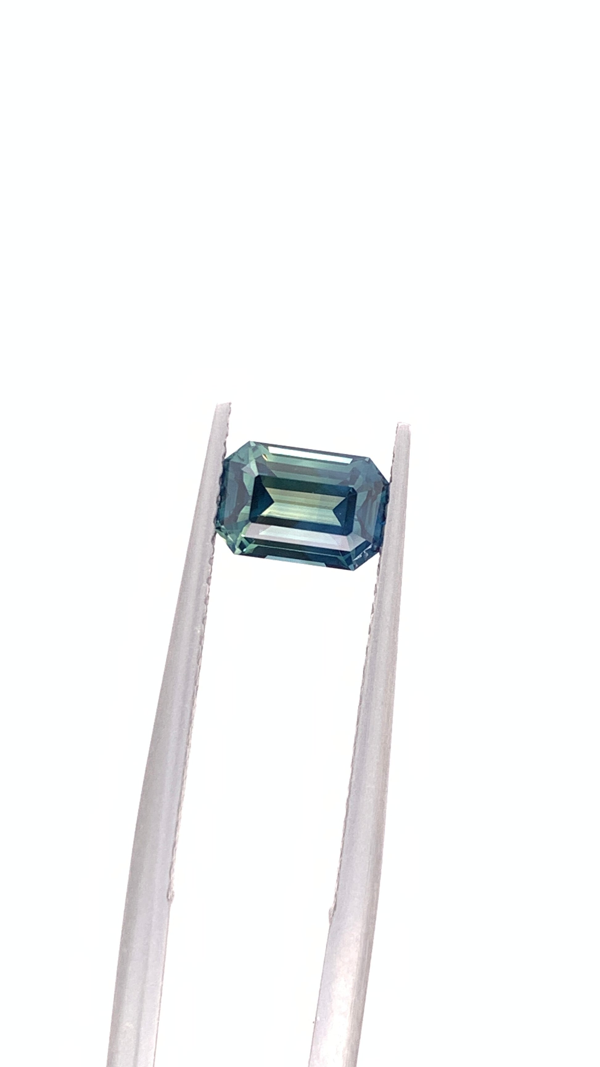 Green Sapphire — 1.34ct Emerald Cut | 7.16 x 4.85mm | Sri Lanka | Unheated