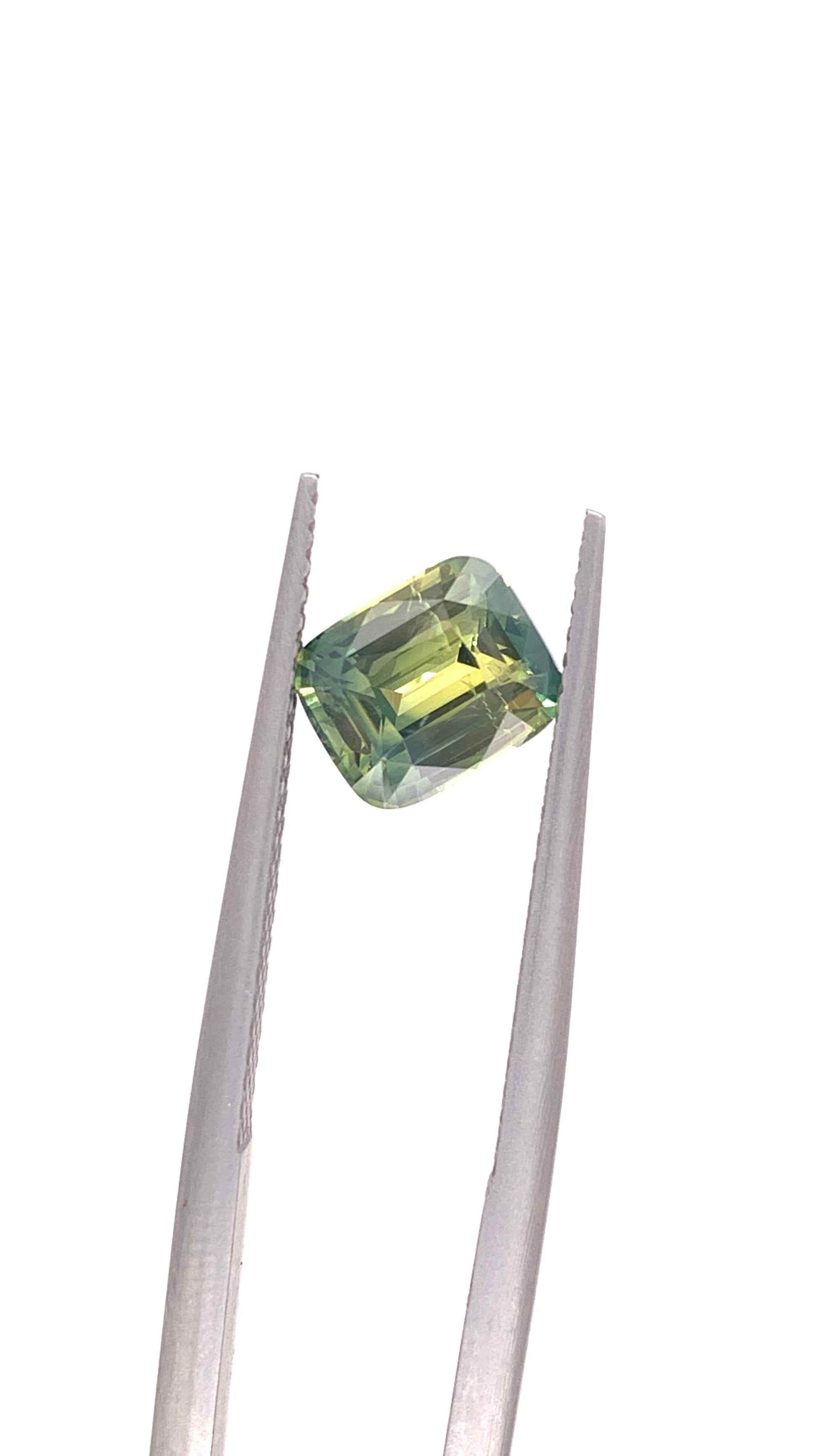 Green Sapphire — 2.03ct Cushion | 8.00 x 6.25mm | Madagascar | Unheated
