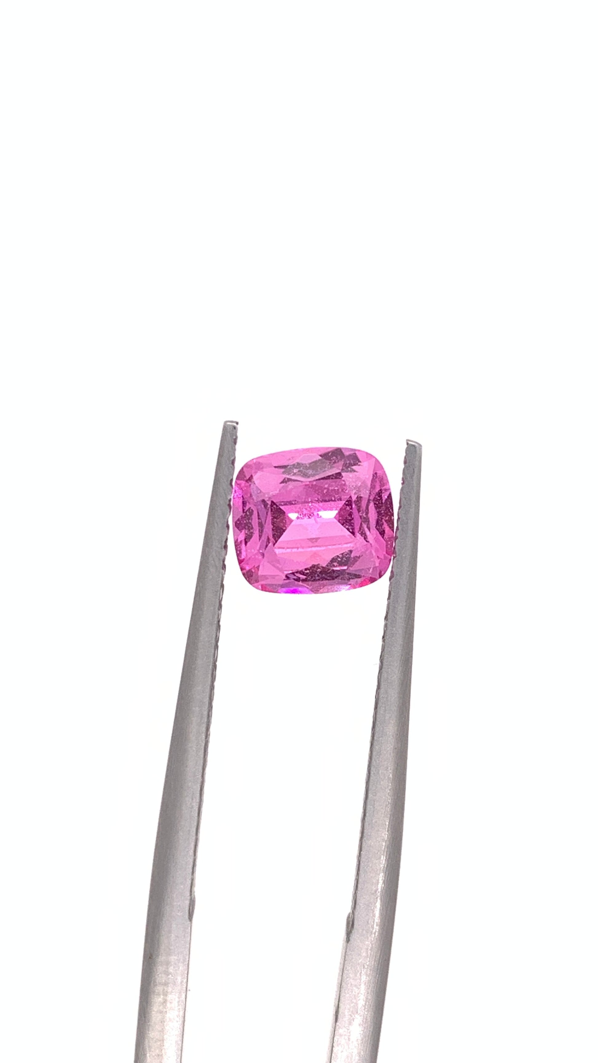Pink Sapphire — 1.27ct Cushion | 6.65 x 6.00mm | Madagascar | Heated