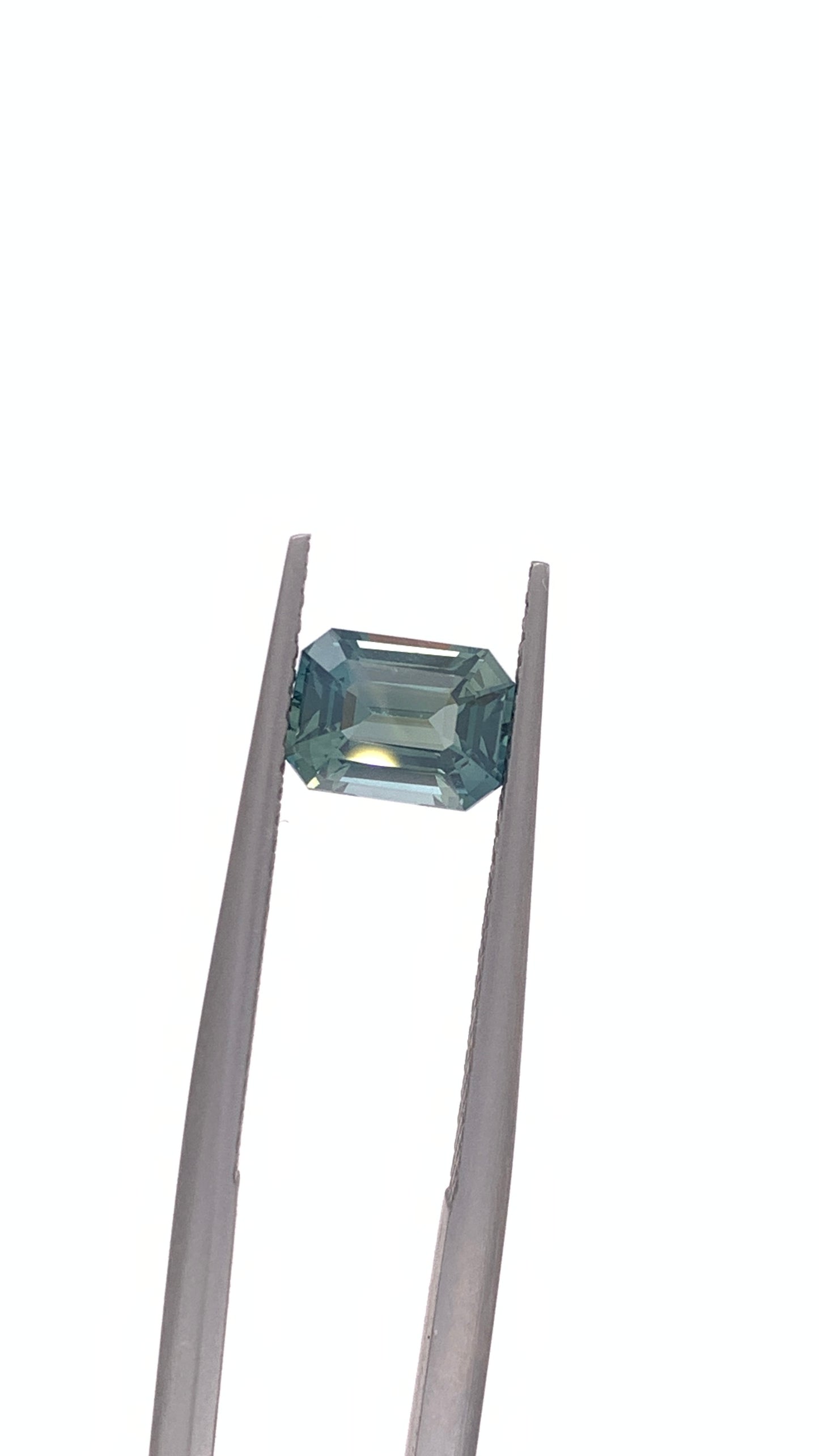 Green Sapphire — 1.56ct Emerald Cut | 7.25 x 5.40mm | Madagascar | Heated