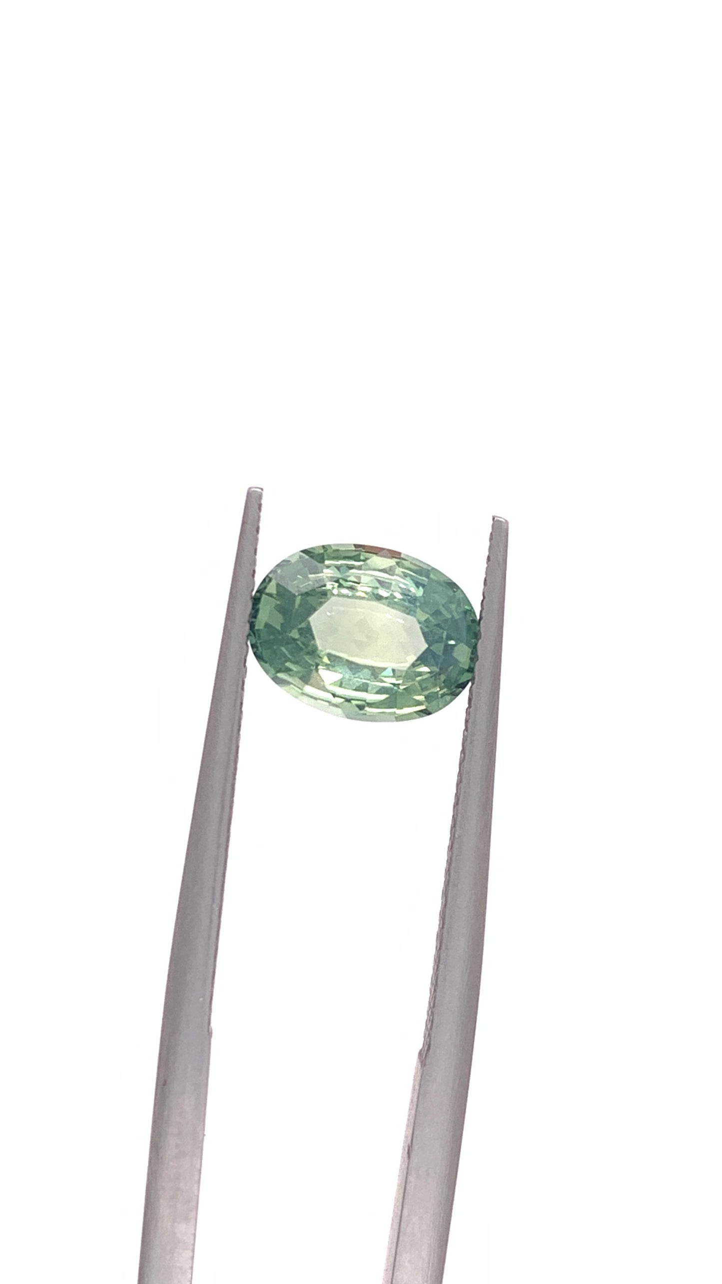 Green Sapphire — 2.01ct Oval | 9.10 x 6.75mm | Madagascar | Unheated