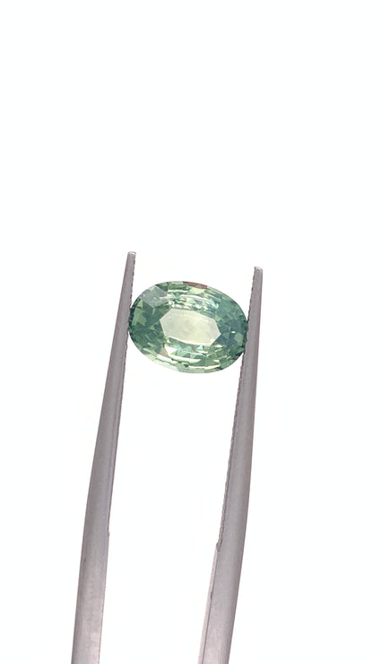 Green Sapphire — 2.01ct Oval | 9.10 x 6.75mm | Madagascar | Unheated