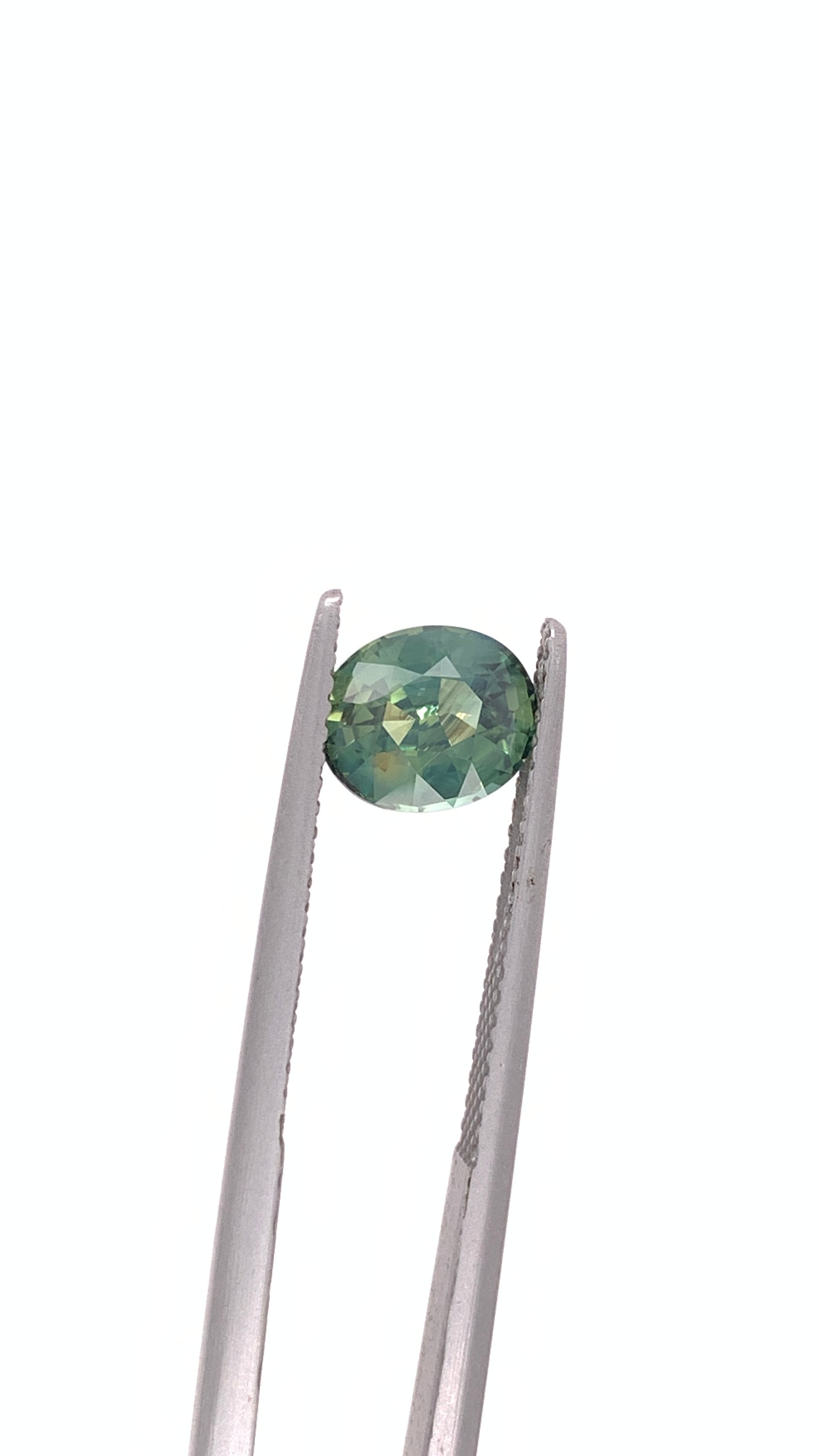 Green Sapphire — 2.08ct Oval | 7.45 x 6.50mm | Madagascar | Heated