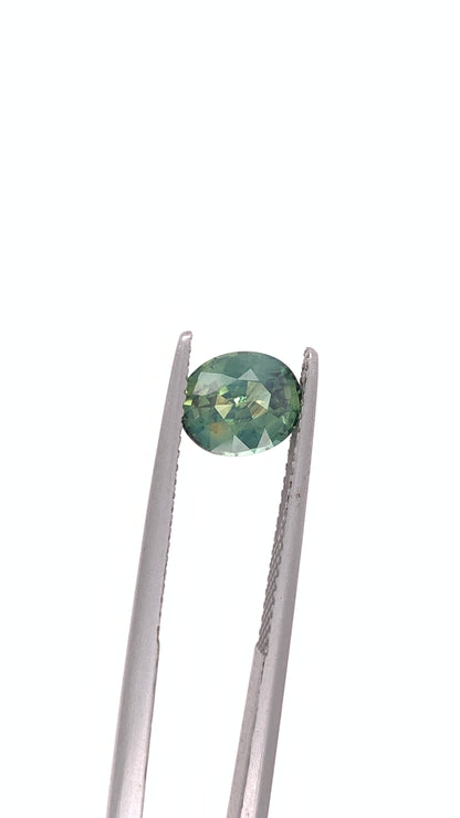 Green Sapphire — 2.08ct Oval | 7.45 x 6.50mm | Madagascar | Heated