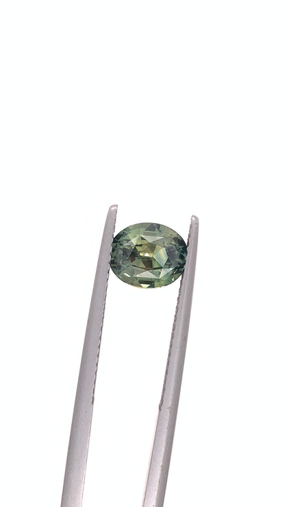 Green Sapphire — 2.04ct Oval | 7.75 x 6.40mm | Madagascar | Heated