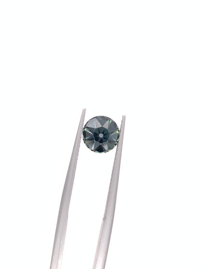 Green Sapphire — 2.02ct Round Step Cut | 7.47mm | Tanzania | Unheated
