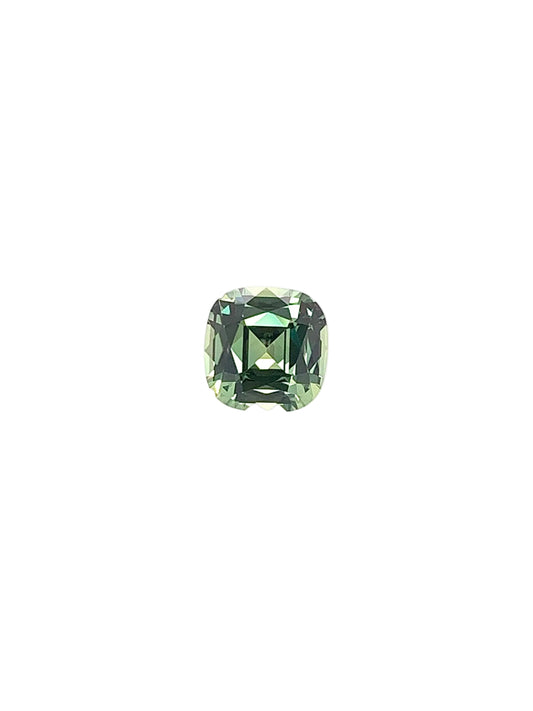 Green Sapphire — 1.16ct Cushion | 6.10 x 6.00mm | Tanzania | Heated