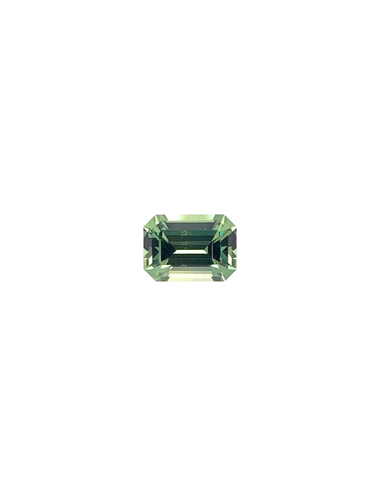 Green Sapphire — 0.98ct Emerald Cut | 6.50 x 4.70mm | Tanzania | Heated