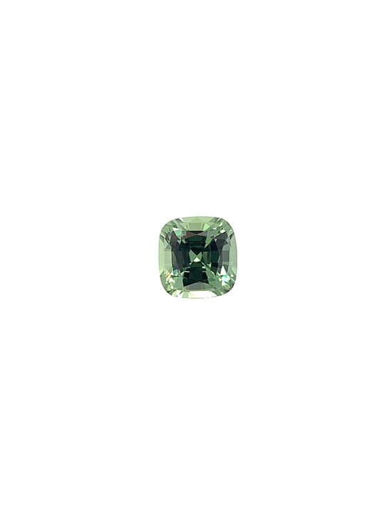 Green Sapphire — 1.17ct Cushion | 6.00 x 5.75mm | Tanzania | Heated