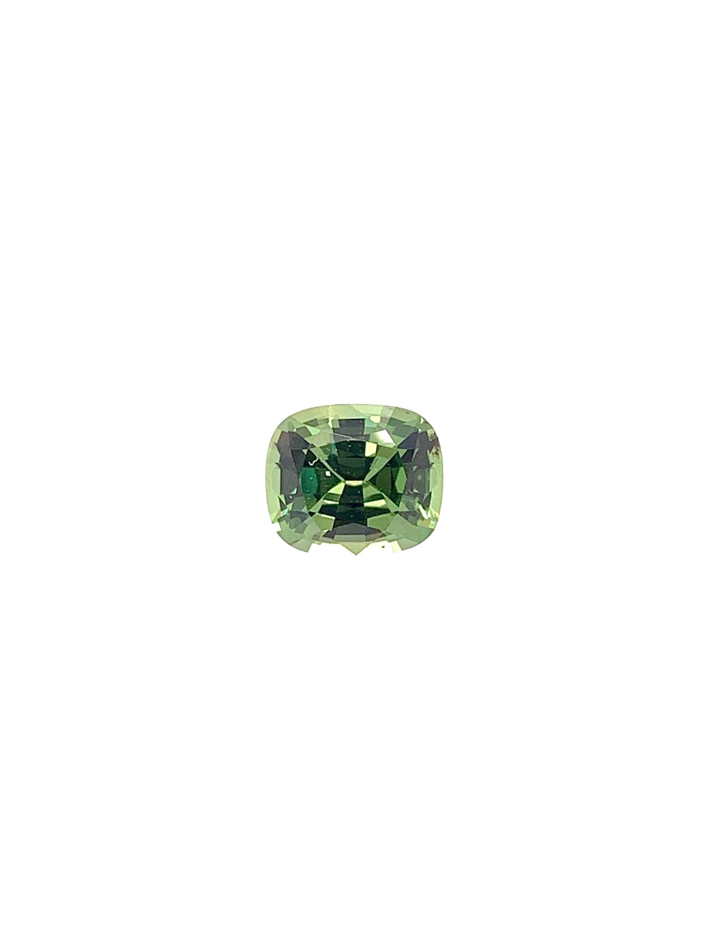 Green Sapphire — 0.98ct Cushion | 6.25 x 5.30mm | Tanzania | Heated