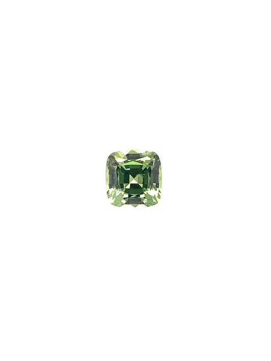 Green Sapphire — 1.13ct Cushion | 5.90 x 5.70mm | Tanzania | Heated
