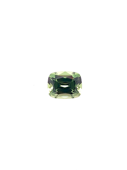Green Sapphire — 1.28ct Cushion | 6.75 x 5.40mm | Tanzania | Heated